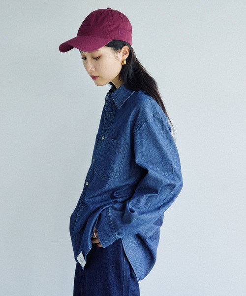 LEPSIM(レプシィム)の「デニムシャツ 579694(シャツ/ブラウス・レディース・ピンク/インディゴブルー/ブルー・FREE)」の22枚目の写真