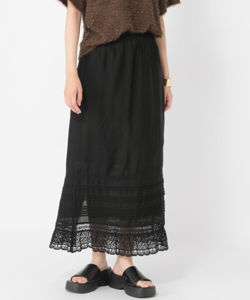 studio CLIP（スタディオクリップ）の「【daily CLIP】シンプルレーススカート（スカート・レディース・ホワイト/ブラック・FREE）」の13枚目の写真