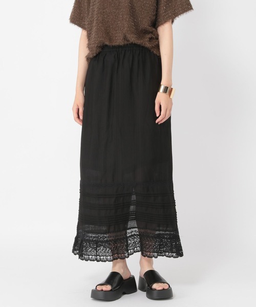 studio CLIP（スタディオクリップ）の「【daily CLIP】シンプルレーススカート（スカート・レディース・ホワイト/ブラック・FREE）」の14枚目の写真