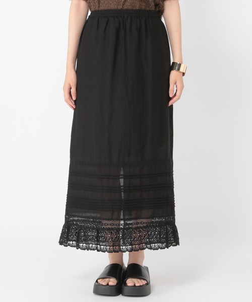 studio CLIP（スタディオクリップ）の「【daily CLIP】シンプルレーススカート（スカート・レディース・ホワイト/ブラック・FREE）」の18枚目の写真