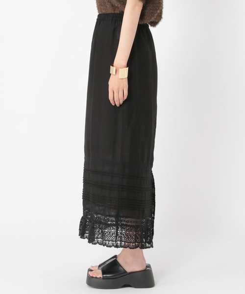 studio CLIP（スタディオクリップ）の「【daily CLIP】シンプルレーススカート（スカート・レディース・ホワイト/ブラック・FREE）」の19枚目の写真