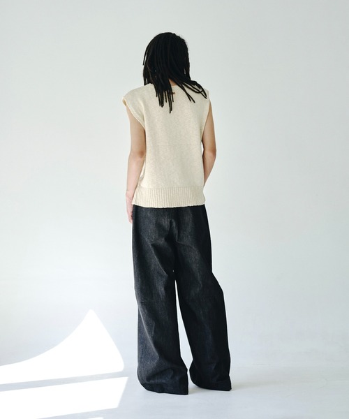 camphor woodダブルポケットリジッドバギーデニムパンツ DOUBLE POCKET RIGID SLUB BAGGY DENIM TROUSERS / ダブル