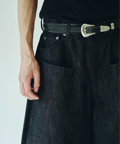 camphor woodダブルポケットリジッドバギーデニムパンツ DOUBLE POCKET RIGID SLUB BAGGY DENIM TROUSERS / ダブル