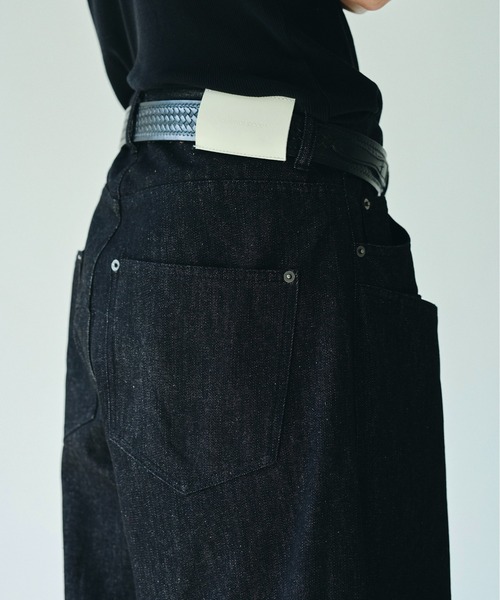 DOUBLE POCKET RIGID SLUB BAGGY DENIM TROUSERS / ダブルポケットスラ