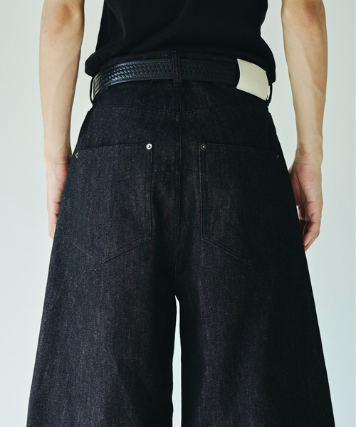 DOUBLE POCKET RIGID SLUB BAGGY DENIM TROUSERS / ダブルポケットスラ
