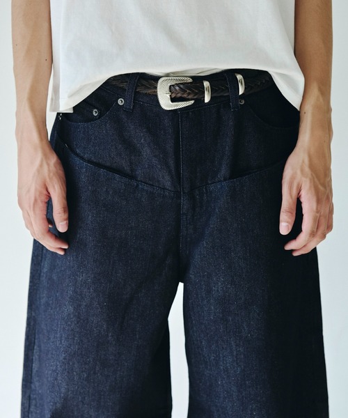 camphor woodダブルポケットリジッドバギーデニムパンツ DOUBLE POCKET RIGID SLUB BAGGY DENIM TROUSERS / ダブル