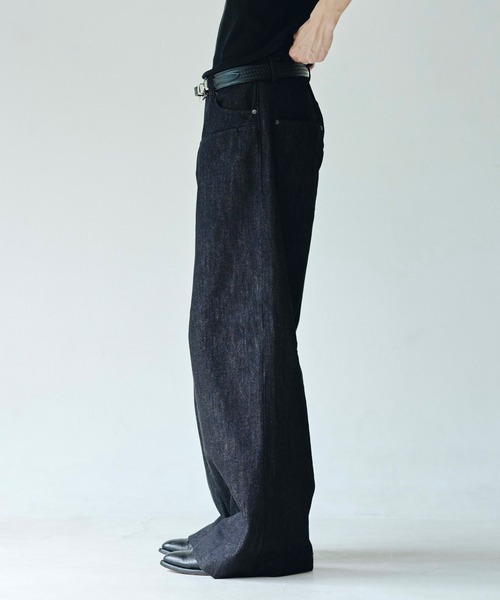 camphor woodダブルポケットリジッドバギーデニムパンツ Camphor wood（カンファーウッド）の「DOUBLE POCKET RIGID SLUB