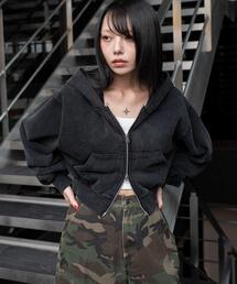 WEGO/ショートZIPパーカー