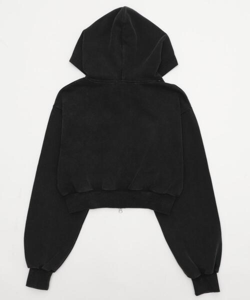viviano ヴィヴィアーノ　23aw パーカー　黒　(6月6日まで出品) VIVIANO パーカー 「VIVIANO/ヴィヴィアーノ」Gathered Tulle