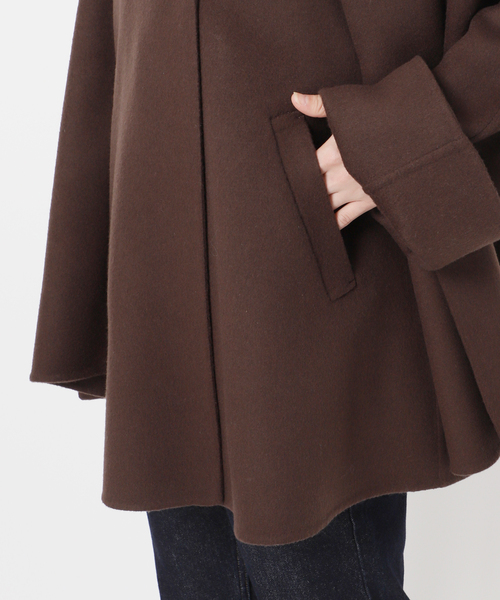 新品未使用SLOBE IÉNA ブラックノーカラーウールコート定価33,000円 セール】Vネックノーカラーコート◇（ノーカラーコート）｜SLOBE