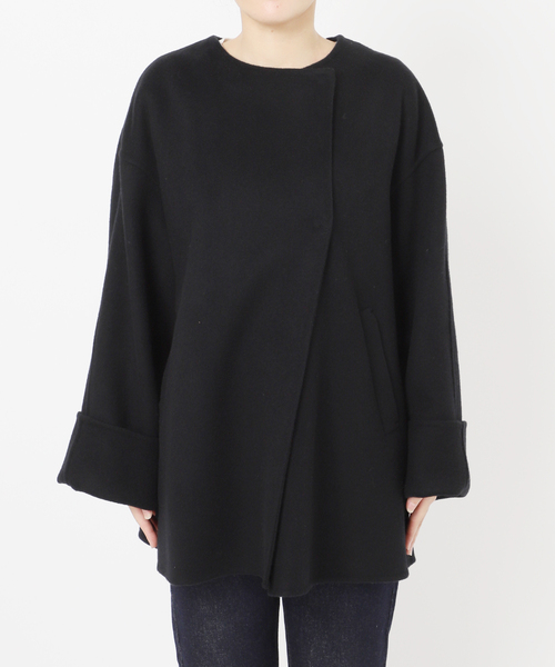 スローブイエナ ライナー付きブルゾン　新品♡黒 SLOBE IENA（スローブイエナ）の「ショートギャザーブルゾン