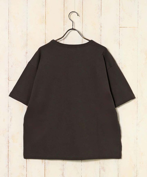 Bleu Bleuet(ブルーブルーエ)の「ネッシーポケット付きTシャツ(Tシャツ/カットソー・レディース・ホワイト/チャコールグレー・FREE)」の15枚目の写真