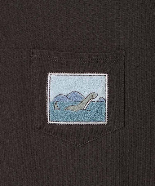 Bleu Bleuet(ブルーブルーエ)の「ネッシーポケット付きTシャツ(Tシャツ/カットソー・レディース・ホワイト/チャコールグレー・FREE)」の17枚目の写真