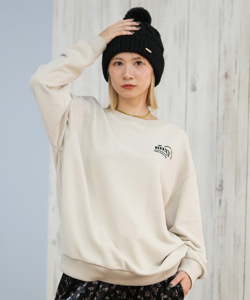 セール】ROXY/ロキシー トレーナー スウェット クルーネック ロゴ