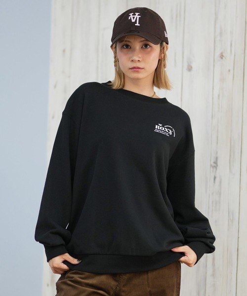 ROXY(ロキシー)の「ROXY/ロキシー トレーナー スウェット クルーネック ロゴ バックプリント SUNSET CHASER PULL OVER RPO254628M(スウェット・レディース・ブラック/スミクロ/アイボリー・L/M)」の18枚目の写真
