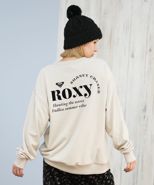 セール】ROXY/ロキシー トレーナー スウェット クルーネック ロゴ