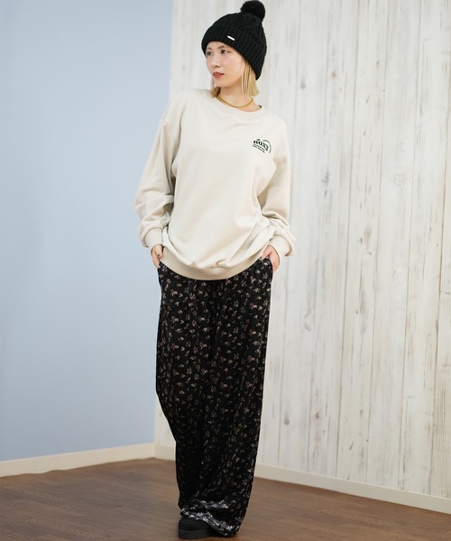 ROXY(ロキシー)の「ROXY/ロキシー トレーナー スウェット クルーネック ロゴ バックプリント SUNSET CHASER PULL OVER RPO254628M(スウェット・レディース・ブラック/スミクロ/アイボリー・L/M)」の14枚目の写真