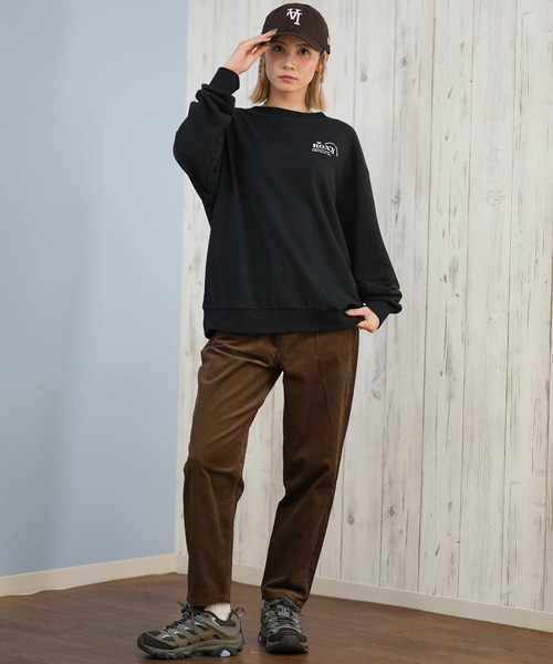 ROXY(ロキシー)の「ROXY/ロキシー トレーナー スウェット クルーネック ロゴ バックプリント SUNSET CHASER PULL OVER RPO254628M(スウェット・レディース・ブラック/スミクロ/アイボリー・L/M)」の20枚目の写真