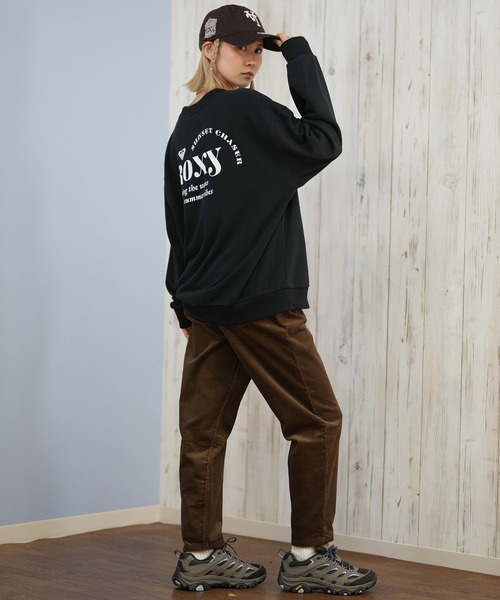 ROXY(ロキシー)の「ROXY/ロキシー トレーナー スウェット クルーネック ロゴ バックプリント SUNSET CHASER PULL OVER RPO254628M(スウェット・レディース・ブラック/スミクロ/アイボリー・L/M)」の22枚目の写真