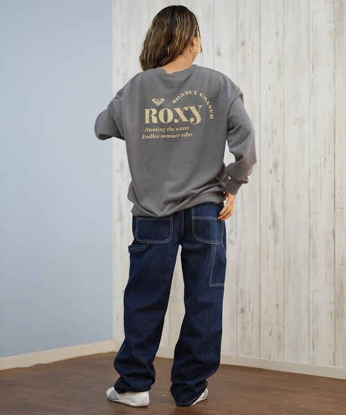 ROXY(ロキシー)の「ROXY/ロキシー トレーナー スウェット クルーネック ロゴ バックプリント SUNSET CHASER PULL OVER RPO254628M(スウェット・レディース・ブラック/スミクロ/アイボリー・L/M)」の9枚目の写真