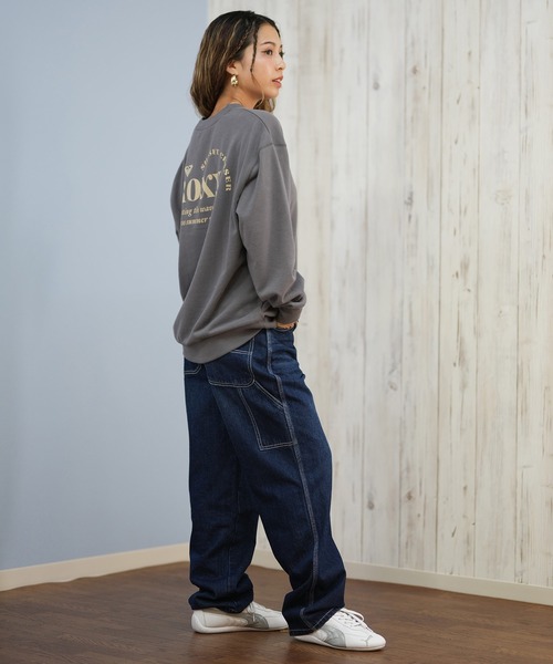 ROXY(ロキシー)の「ROXY/ロキシー トレーナー スウェット クルーネック ロゴ バックプリント SUNSET CHASER PULL OVER RPO254628M(スウェット・レディース・ブラック/スミクロ/アイボリー・L/M)」の10枚目の写真