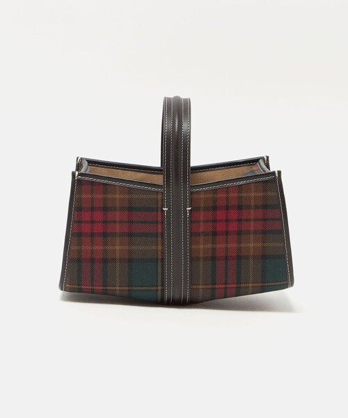 A VACATION(アヴァケーション)の「<A VACATION>SEE SAW チェック バッグ(ハンドバッグ・レディース・ダークブラウン・FREE)」の1枚目の写真