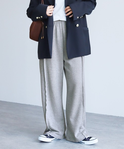 reca（レカ）の「2WAY裾スナップスウェットパンツ（スウェットパンツ・レディース・ブラック/トップグレー・M）」の15枚目の写真