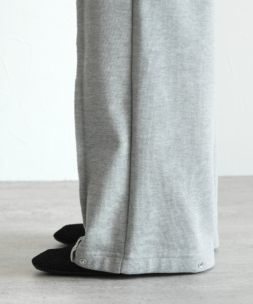 reca（レカ）の「2WAY裾スナップスウェットパンツ（スウェットパンツ・レディース・ブラック/トップグレー・M）」の6枚目の写真