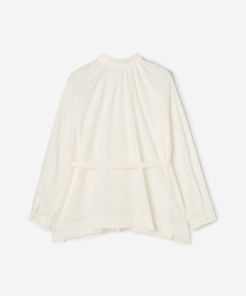 Bshop（ビショップ）の「eunoia | ラウンドカラー ブラウス WOMEN（シャツ/ブラウス・レディース・ホワイト/ブラック・ONE）」の5枚目の写真