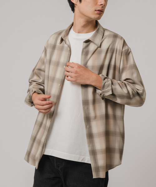 SUPER 120's ウール チェック レギュラー シャツ（シャツ/ブラウス