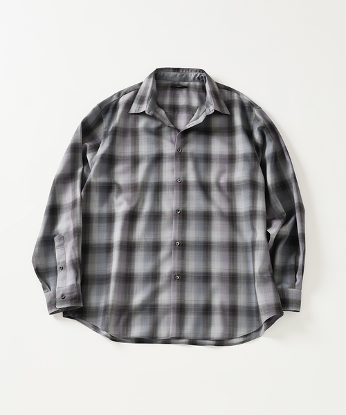 SUPER 120's ウール チェック レギュラー シャツ（シャツ/ブラウス