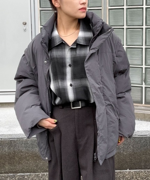 DRAW（ドロー）の「DRAW(ドロー) / ビッグシルエット シャツ（ユニセックス）（シャツ/ブラウス・メンズ・ブラック/グレー/ブラック系その他・MEDIUM/LARGE/SMALL）」の19枚目の写真