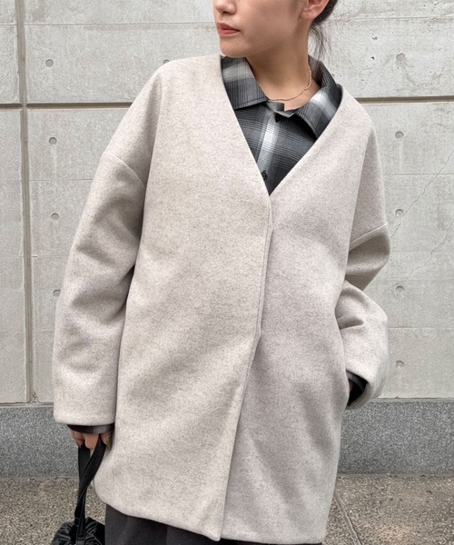 DRAW（ドロー）の「DRAW(ドロー) / ビッグシルエット シャツ（ユニセックス）（シャツ/ブラウス・メンズ・ブラック/グレー/ブラック系その他・MEDIUM/LARGE/SMALL）」の21枚目の写真