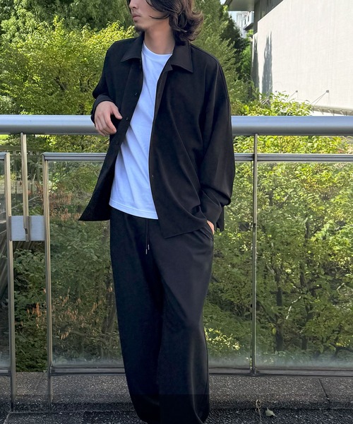 DRAW（ドロー）の「DRAW(ドロー) / ビッグシルエット シャツ（ユニセックス）（シャツ/ブラウス・メンズ・ブラック/グレー/ブラック系その他・MEDIUM/LARGE/SMALL）」の11枚目の写真