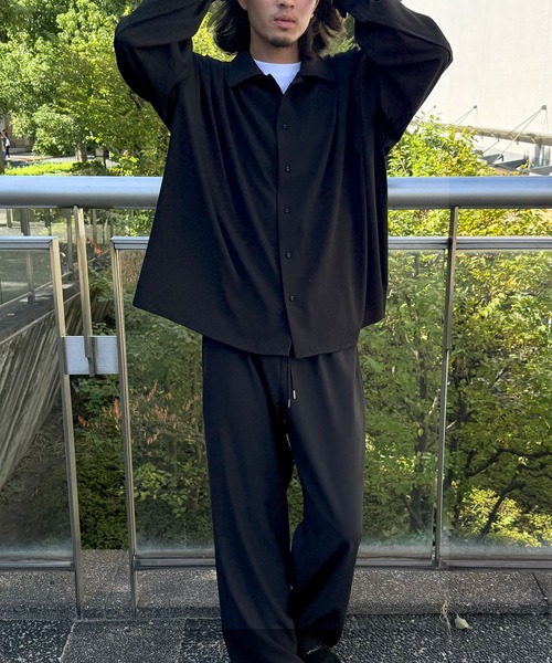 DRAW（ドロー）の「DRAW(ドロー) / ビッグシルエット シャツ（ユニセックス）（シャツ/ブラウス・メンズ・ブラック/グレー/ブラック系その他・MEDIUM/LARGE/SMALL）」の14枚目の写真