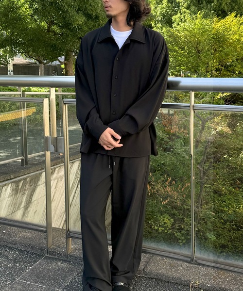 DRAW（ドロー）の「DRAW(ドロー) / ビッグシルエット シャツ（ユニセックス）（シャツ/ブラウス・メンズ・ブラック/グレー/ブラック系その他・MEDIUM/LARGE/SMALL）」の15枚目の写真