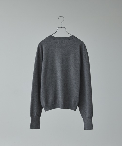 CALLNE】V-neck Long Sleeve Knit / Vネックロングスリーブニット