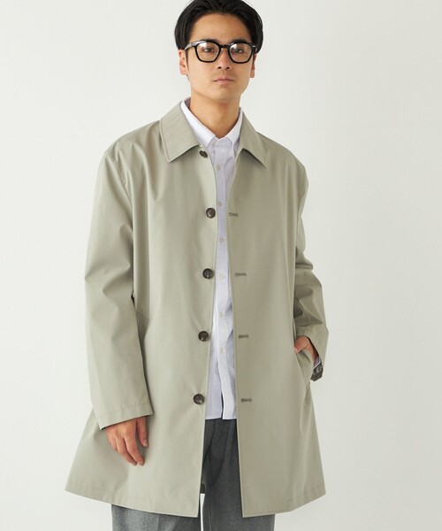SHIPS Colors:〈撥水・防風〉ステンカラー コート◇（ステンカラー