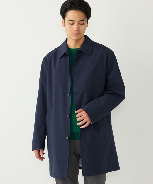 SHIPS Colors:〈撥水・防風〉ステンカラー コート◇（ステンカラー