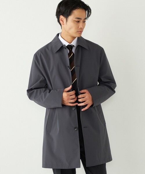 SHIPS Colors:〈撥水・防風〉ステンカラー コート◇（ステンカラー