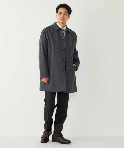 SHIPS Colors:〈撥水・防風〉ステンカラー コート◇（ステンカラー