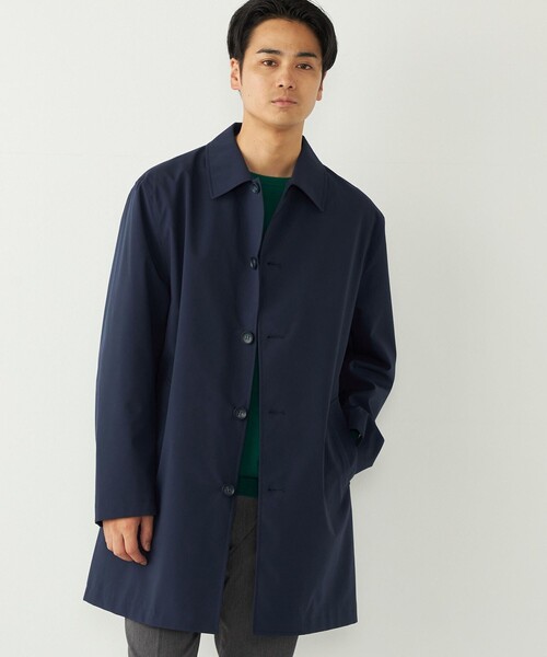 SHIPS Colors:〈撥水・防風〉ステンカラー コート◇（ステンカラー