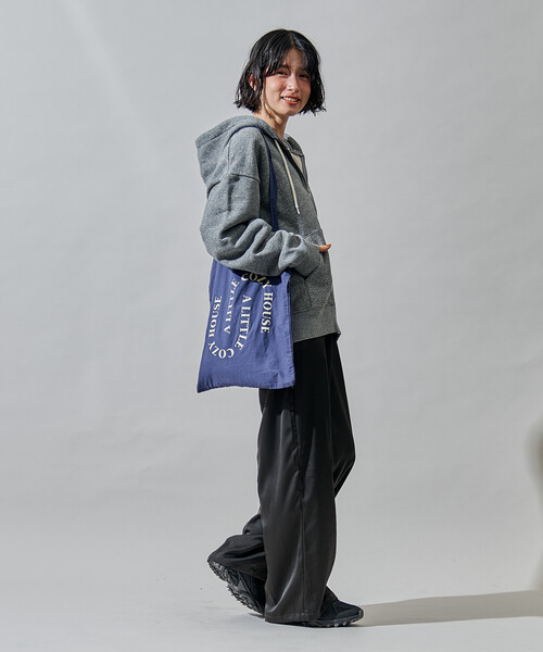 FREAK'S STORE(フリークスストア)の「裏毛杢 ジップパーカ/ジップフーディ(パーカー・レディース・チャコールグレー/グレー/オートミール・フリ-)」の6枚目の写真