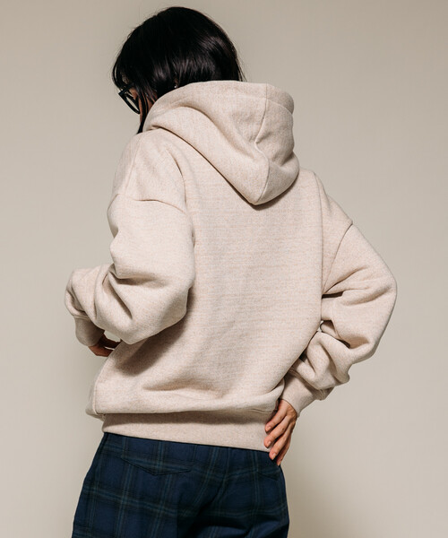 FREAK'S STORE(フリークスストア)の「裏毛杢 ジップパーカ/ジップフーディ(パーカー・レディース・チャコールグレー/グレー/オートミール・フリ-)」の20枚目の写真