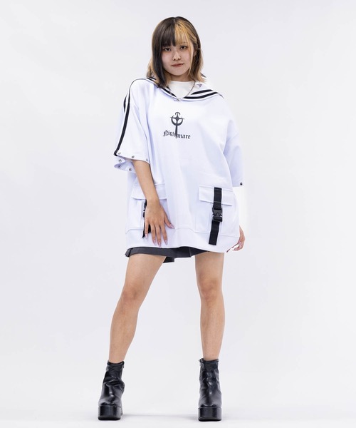 セール】【13】2WAY セーラーカラー プルオーバー（スウェット