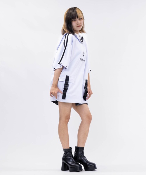 JOHN'S CLOSET(ジョンズクローゼット)の「【13】2WAY セーラーカラー プルオーバー(スウェット・レディース・ブラック×ホワイト/ホワイト×ブラック・MEDIUM/LARGE)」の7枚目の写真
