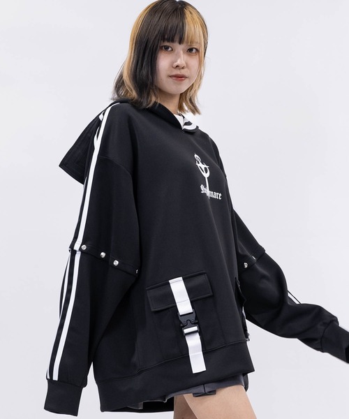 JSB 黒 フード付きスウェット 13】2WAY セーラーカラー プルオーバー（スウェット）｜JOHN'S CLOSET