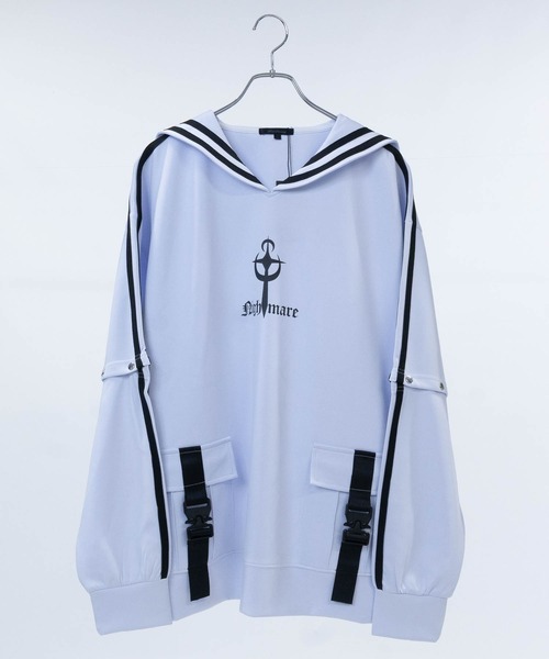 セール】【13】2WAY セーラーカラー プルオーバー（スウェット