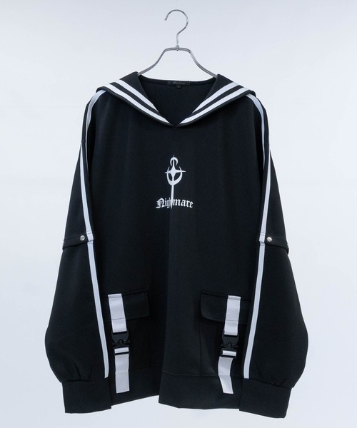 セール】【13】2WAY セーラーカラー プルオーバー（スウェット