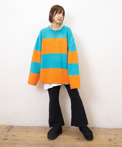 RNA（アールエヌエー）の「R4415 モコモコフレアパンツ（その他パンツ・レディース・ブラック/レオパード/レッド・MEDIUM）」の12枚目の写真